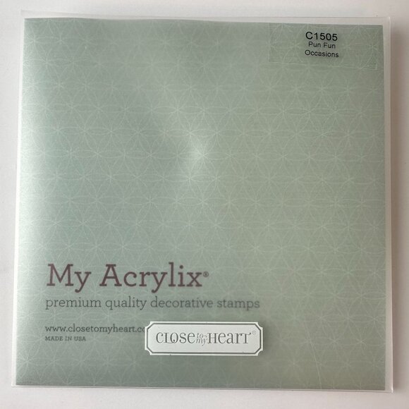 My Acrylix Pun Fun Occasions Decorative Stamps c1505 - Picture 2 of 2